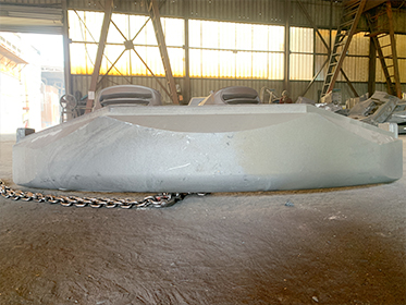 Компания Zunhua Shengjian Fanrong Machinery Co., Ltd. завершила поставку образцов хвостового противовеса для мини-экскаваторов нового клиента